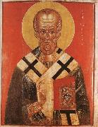 unknow artist Icon of St Nicholas oil painting reproduction